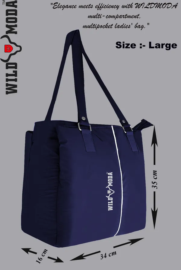 Blue_Polyester_Zip_Closure_Shoulder_Bag_For_Women_(35_X_34_Cm)