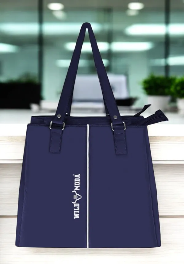 Blue_Polyester_Zip_Closure_Shoulder_Bag_For_Women_(35_X_34_Cm)