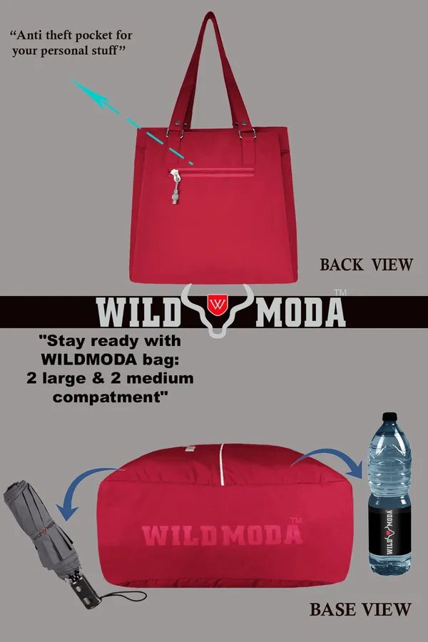 Red_Polyester_Zip_Closure_Shoulder_Bag_For_Women_(35_X_34_Cm)