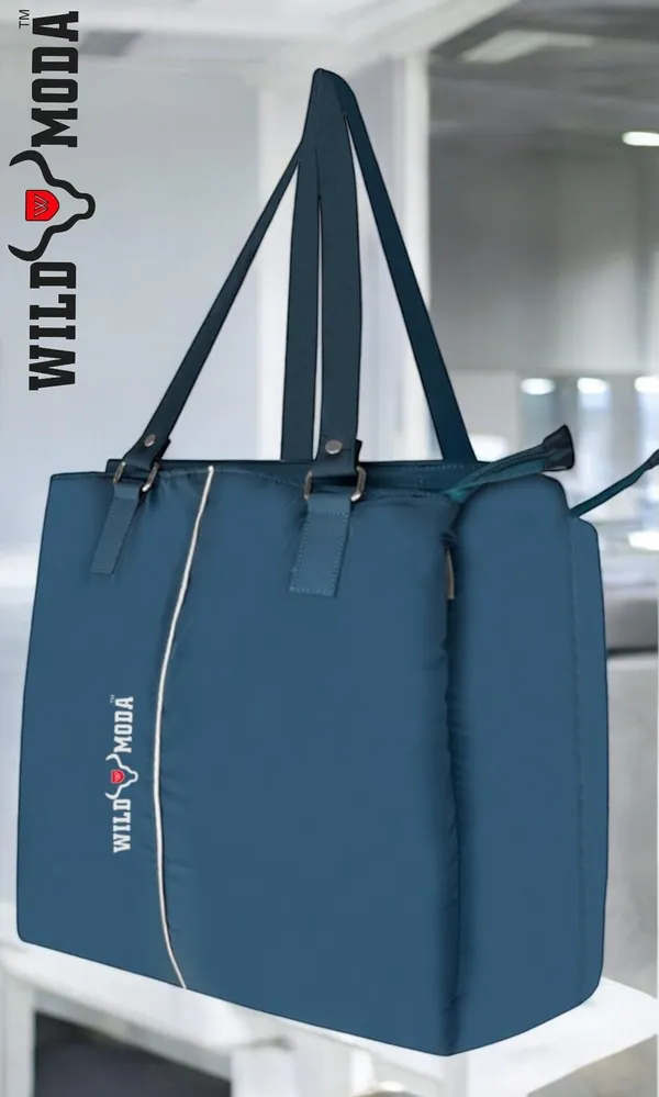 Blue_Polyester_Zip_Closure_Shoulder_Bag_For_Women_(35_X_34_Cm)