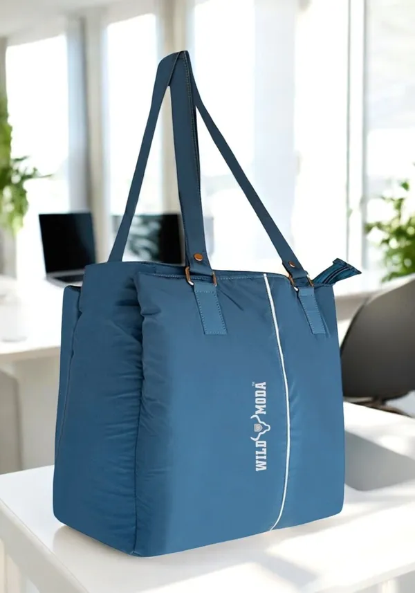 Blue_Polyester_Zip_Closure_Shoulder_Bag_For_Women_(35_X_34_Cm)