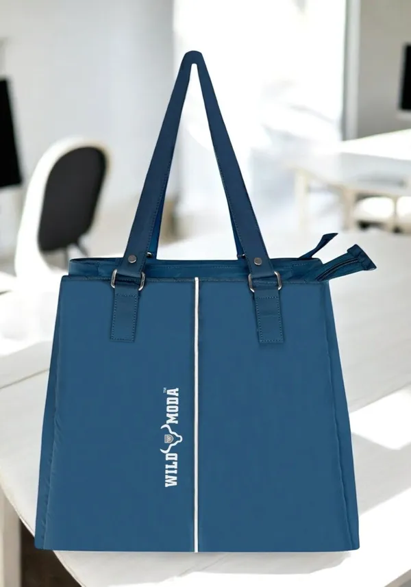 Blue_Polyester_Zip_Closure_Shoulder_Bag_For_Women_(35_X_34_Cm)