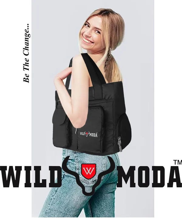 Black_Polyester_Solid_Zip_Closure_Shoulder_Bag_For_Women_(26_X_32_Cm)