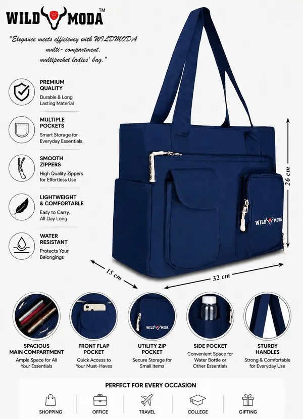 Blue_Polyester_Solid_Zip_Closure_Shoulder_Bag_For_Women_(26_X_32_Cm)