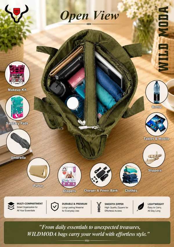 Green_Polyester_Solid_Zip_Closure_Shoulder_Bag_For_Women_(26_X_32_Cm)