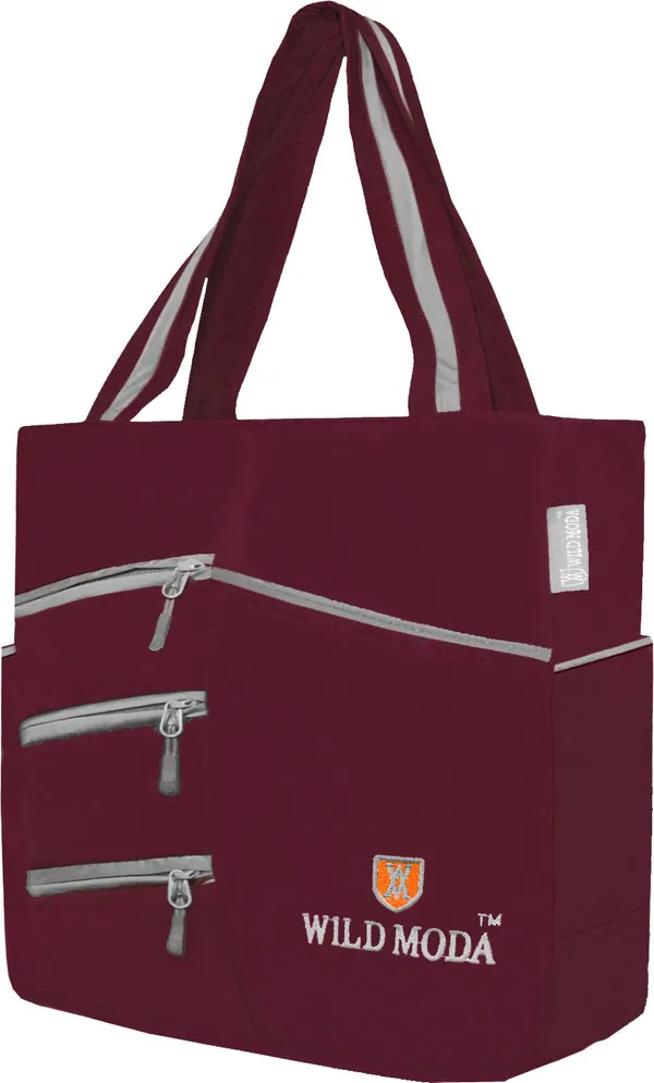 Maroon_Polyester_Solid_Zip_Closure_Shoulder_Bag_For_Women_(36_X_30_Cm)