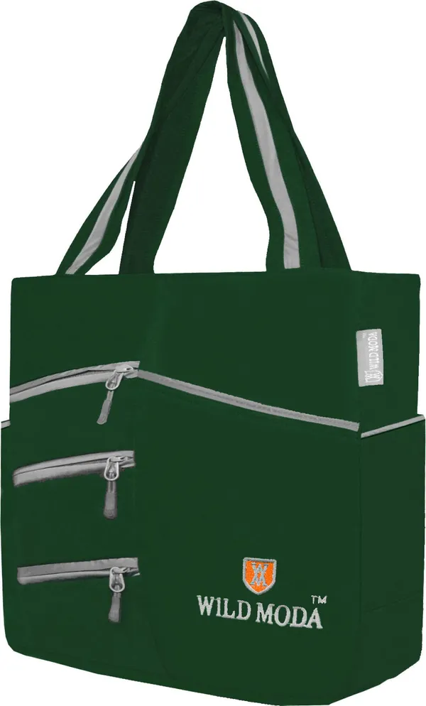Green_Polyester_Solid_Zip_Closure_Shoulder_Bag_For_Women_(36_X_30_Cm)