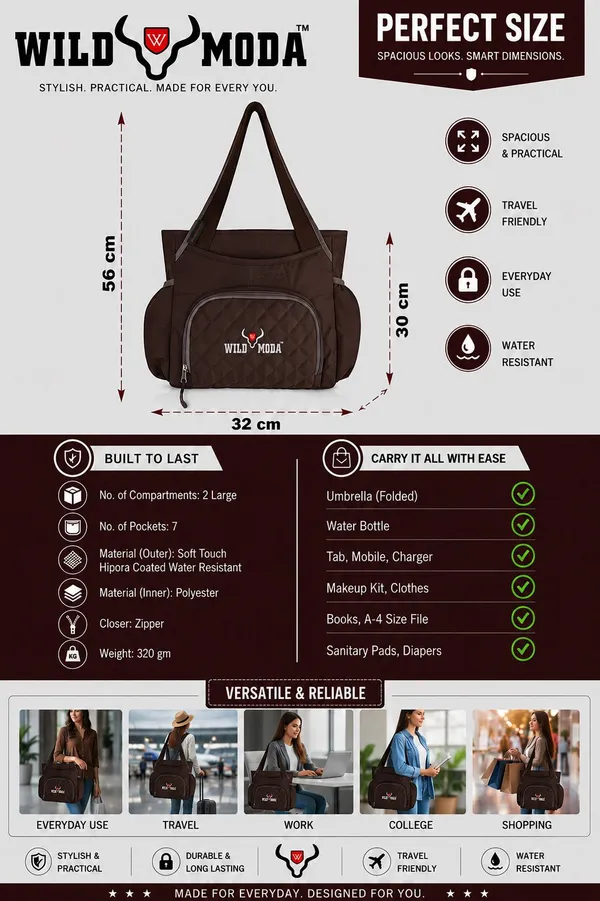 Brown_Polyester_Solid_Zip_&_Velcro_Closure_Shoulder_Bag_For_Women_(30_X_32_Cm)