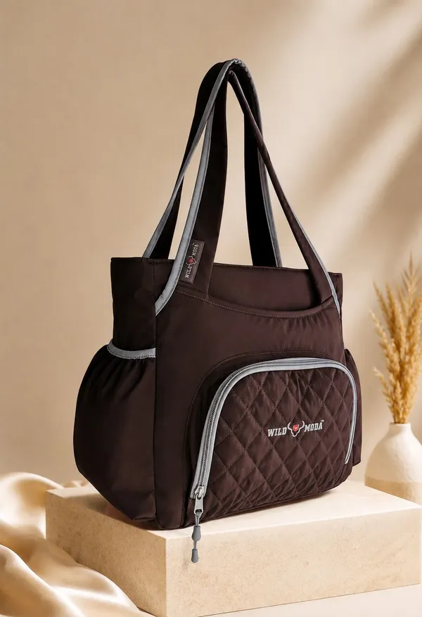 Brown_Polyester_Solid_Zip_&_Velcro_Closure_Shoulder_Bag_For_Women_(30_X_32_Cm)