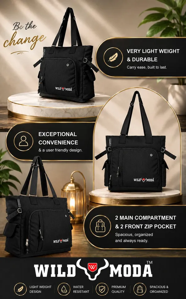 Black_Polyester_Solid_Zip_Closure_Shoulder_Bag_For_Women_(34_X_38_Cm)