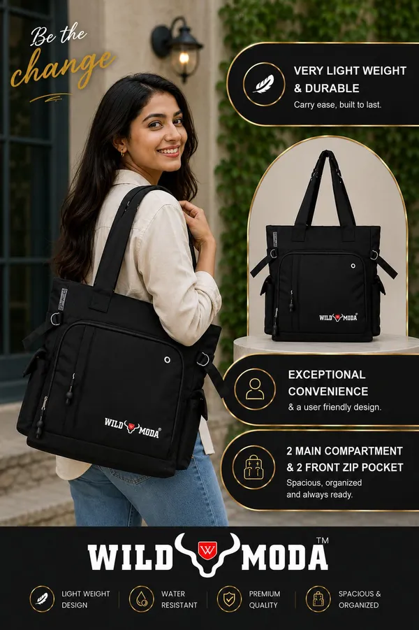 Black_Polyester_Solid_Zip_Closure_Shoulder_Bag_For_Women_(34_X_38_Cm)