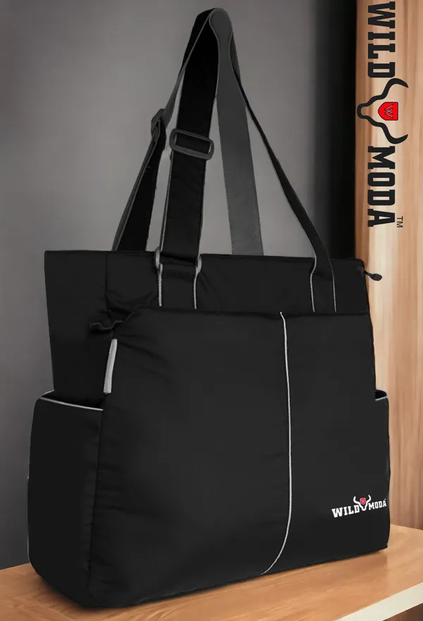 Black_Polyester_Solid_Zip_Closure_Tote_For_Women_(34_X_35_Cm)