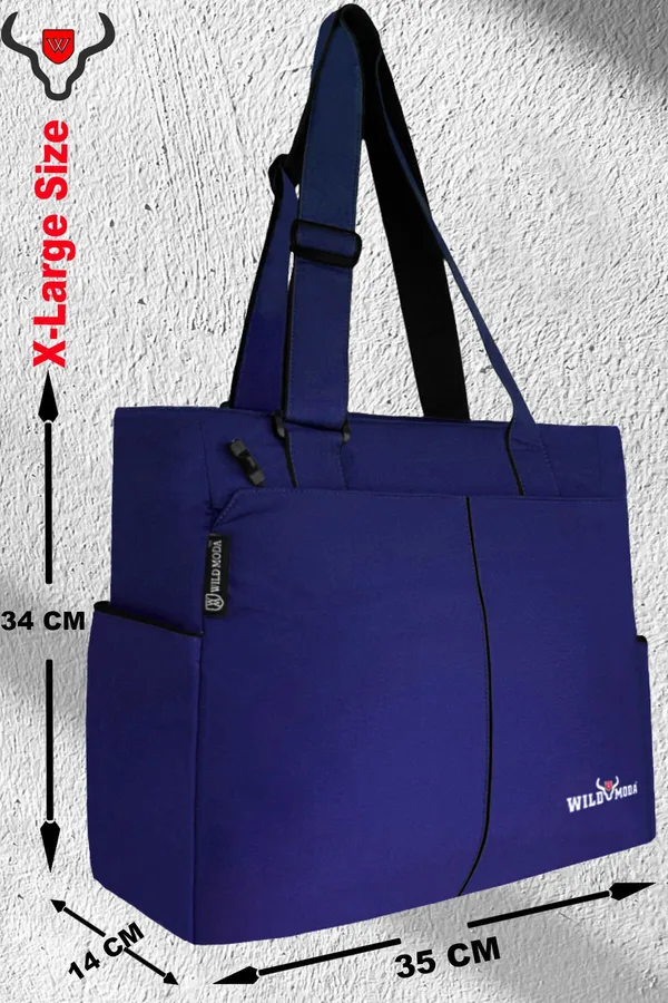Blue_Polyester_Solid_Zip_Closure_Tote_For_Women_(34_X_35_Cm)