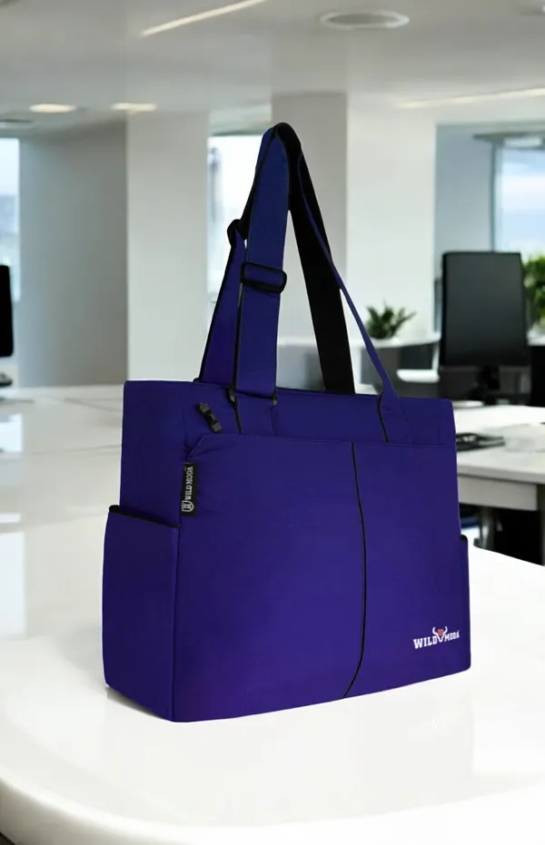 Blue_Polyester_Solid_Zip_Closure_Shoulder_Bag_For_Women_(34_X_35_Cm)