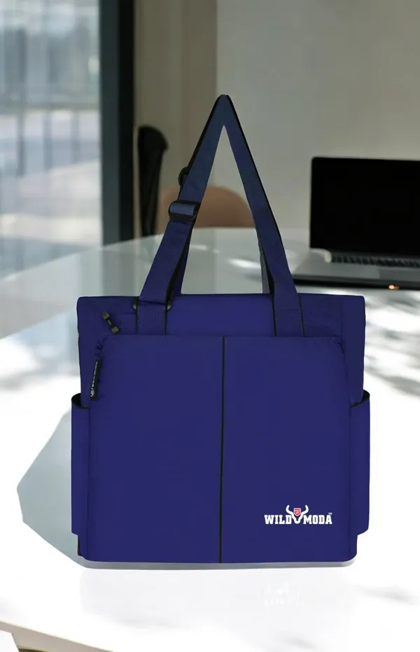 Blue_Polyester_Solid_Zip_Closure_Shoulder_Bag_For_Women_(34_X_35_Cm)