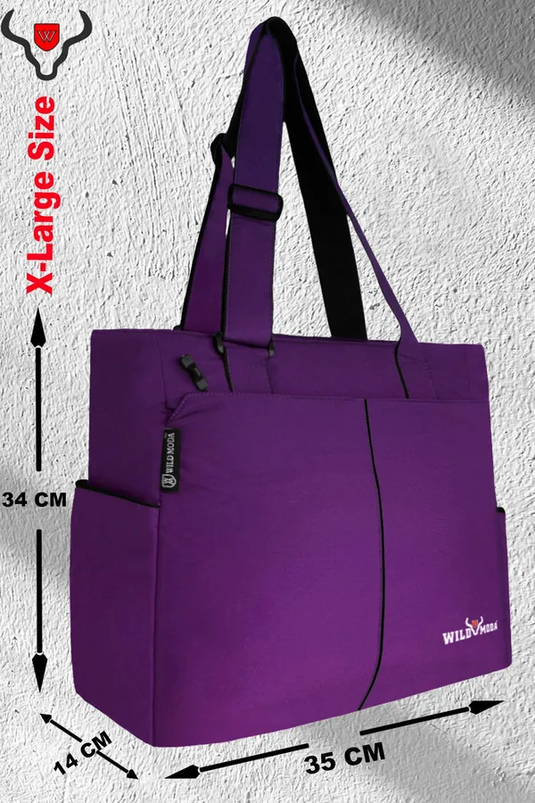 Purple_Polyester_Solid_Zip_Closure_Tote_For_Women_(34_X_35_Cm)