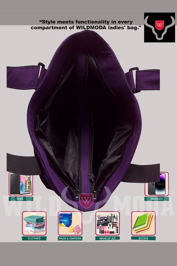 Purple_Polyester_Solid_Zip_Closure_Tote_For_Women_(34_X_35_Cm)