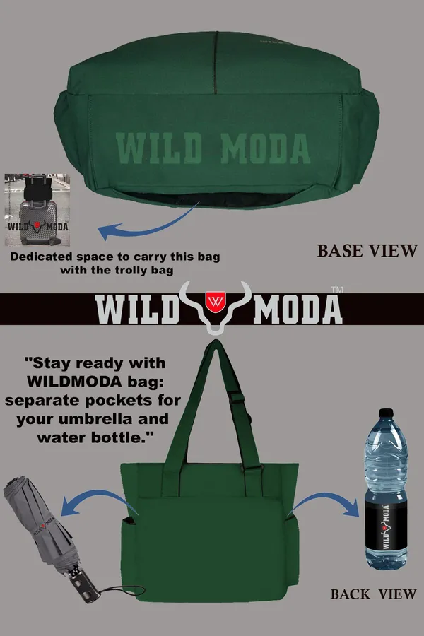 Green_Polyester_Solid_Zip_Closure_Tote_For_Women_(34_X_35_Cm)