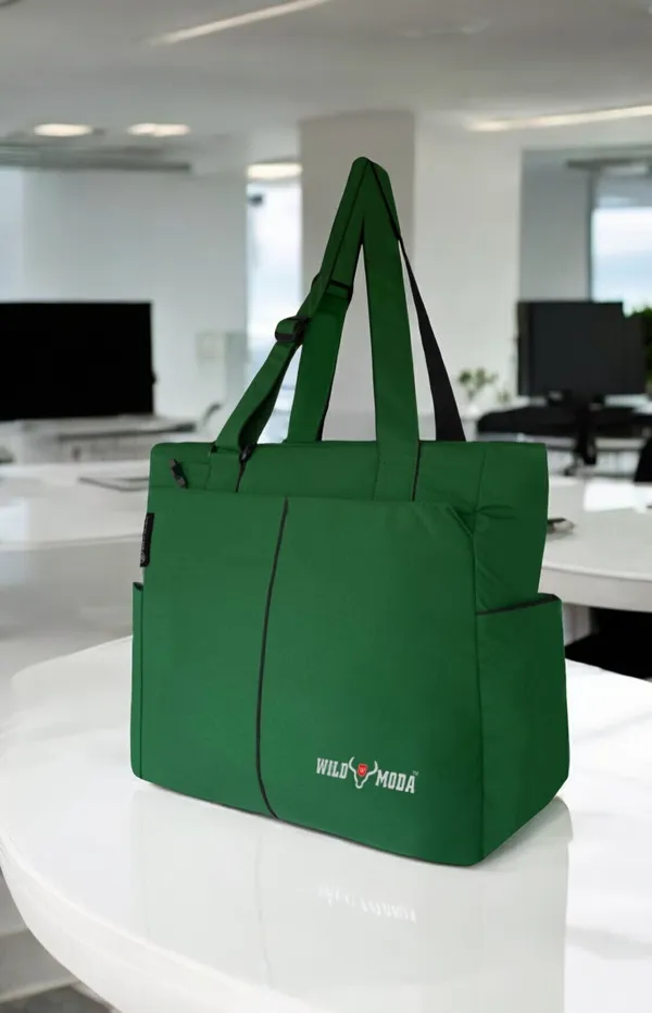 Green_Polyester_Solid_Zip_Closure_Shoulder_Bag_For_Women_(34_X_35_Cm)
