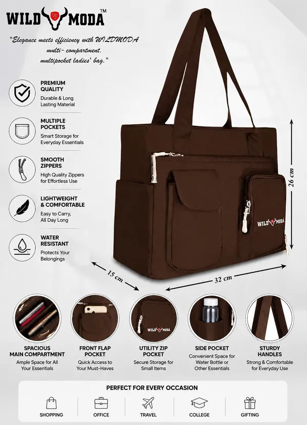 Brown_Polyester_Solid_Zip_Closure_Shoulder_Bag_For_Women_(26_X_32_Cm)