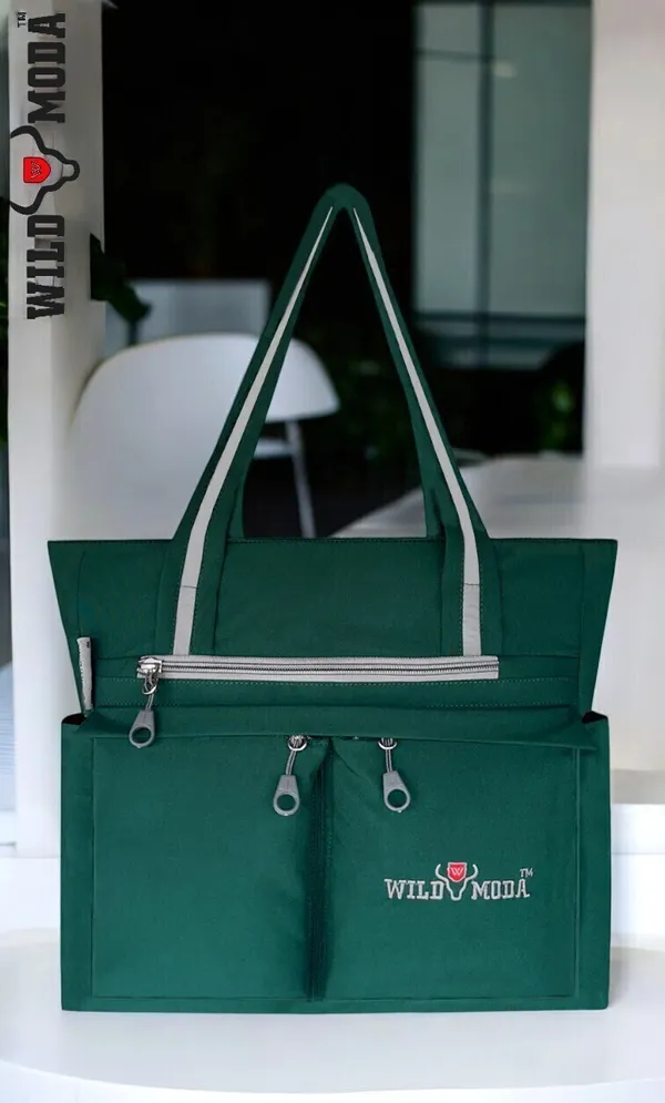 Green_Polyester_Solid_Zip_Closure_Shoulder_Bag_For_Women_(34_X_32_Cm)