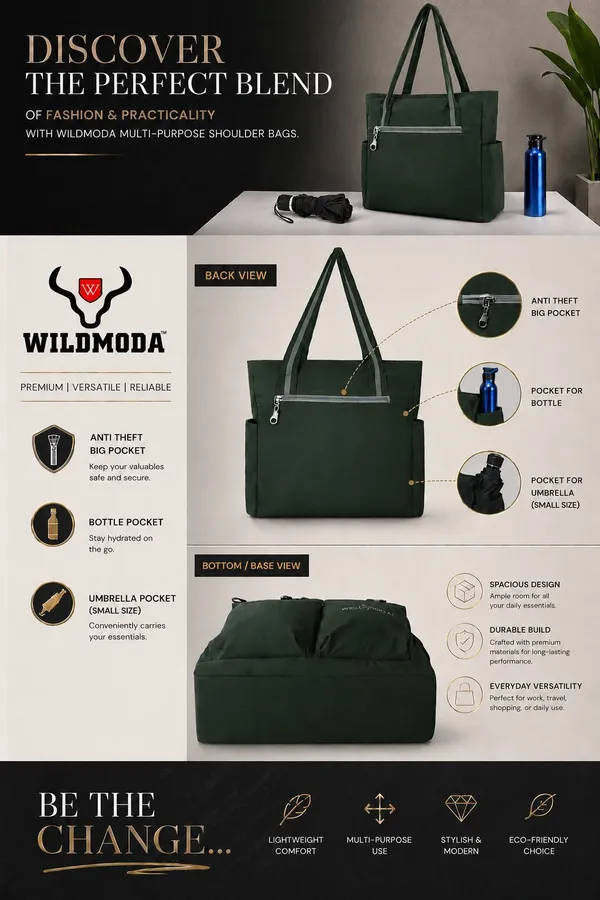 Green_Polyester_Solid_Zip_Closure_Shoulder_Bag_For_Women_(34_X_32_Cm)