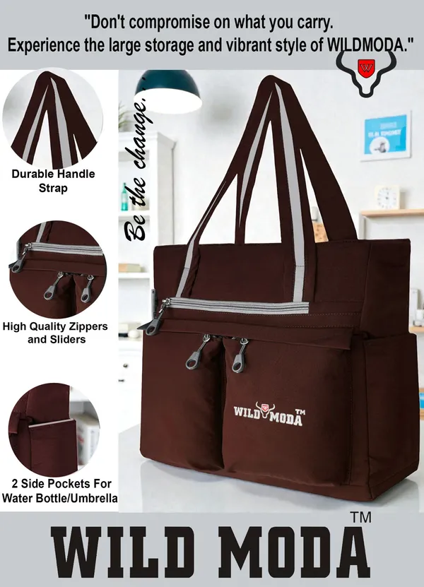 Brown_Polyester_Solid_Zip_Closure_Shoulder_Bag_For_Women_(34_X_32_Cm)