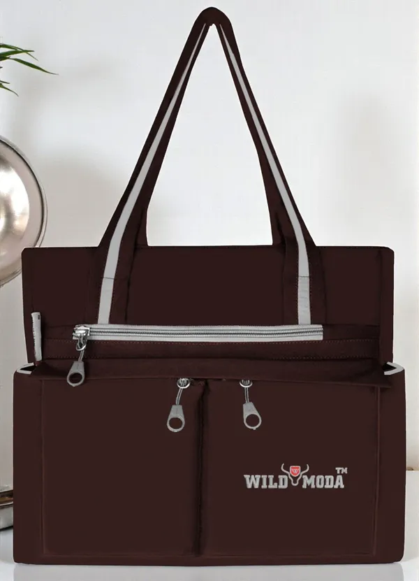 Brown_Polyester_Solid_Zip_Closure_Shoulder_Bag_For_Women_(34_X_32_Cm)