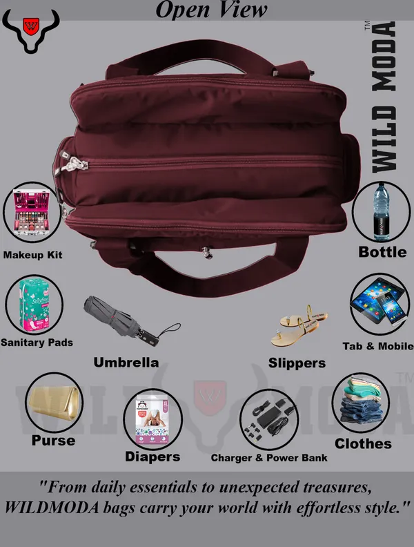 Maroon_Polyester_Solid_Zip_Closure_Shoulder_Bag_For_Women_(32_X_35_Cm)