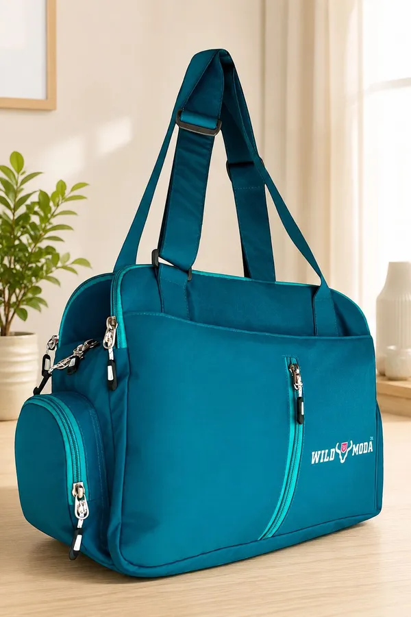 Blue_Polyester_Solid_Zip_Closure_Shoulder_Bag_For_Women_(32_X_35_Cm)