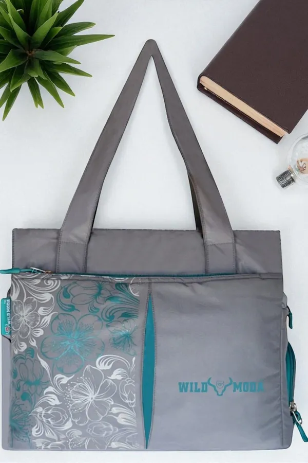 Grey_&_Blue_Polyester_Printed_Zip_Closure_Shoulder_Bag_For_Women_(27_X_35_Cm)