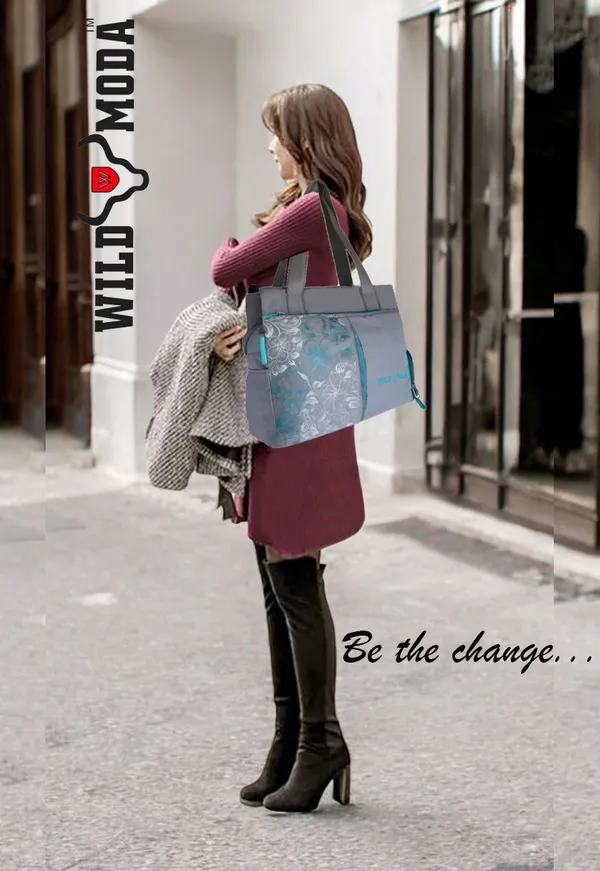 Grey_&_Blue_Polyester_Printed_Zip_Closure_Shoulder_Bag_For_Women_(27_X_35_Cm)