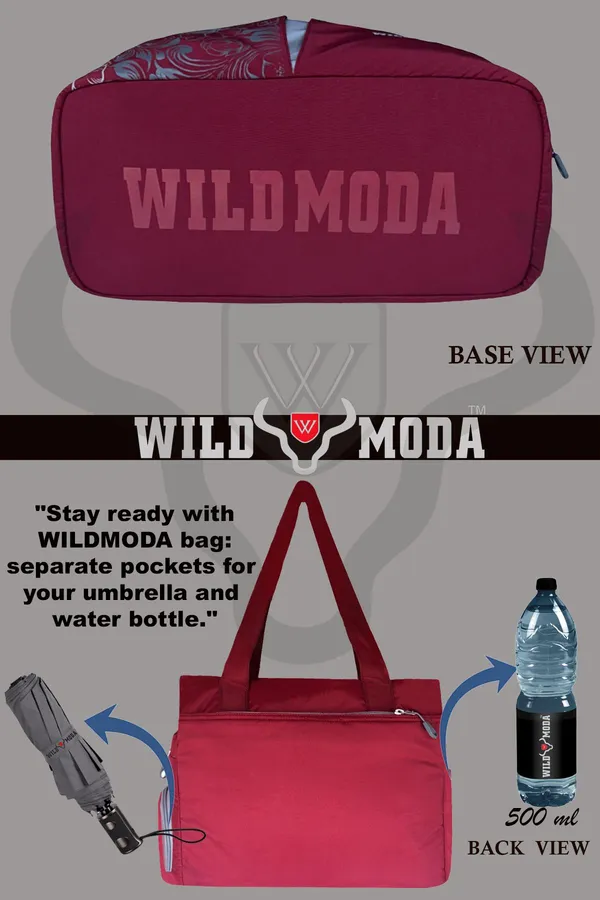 Maroon_Polyester_Printed_Zip_Closure_Shoulder_Bag_For_Women_(27_X_35_Cm)