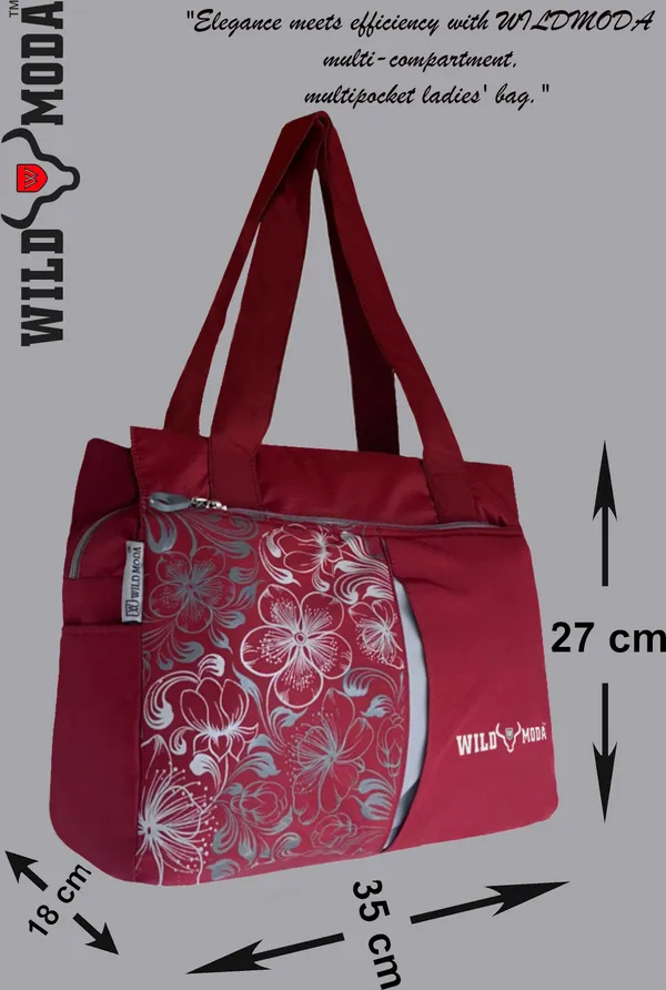 Maroon_Polyester_Printed_Zip_Closure_Shoulder_Bag_For_Women_(27_X_35_Cm)