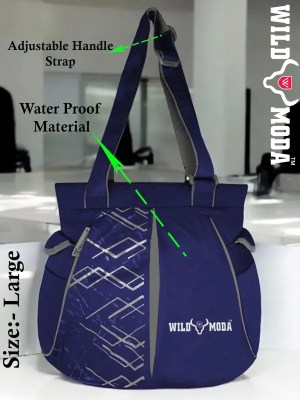 Blue_&_Grey_Polyester_Printed_Zip_Closure_Shoulder_Bag_For_Women_(31_X_40_Cm)