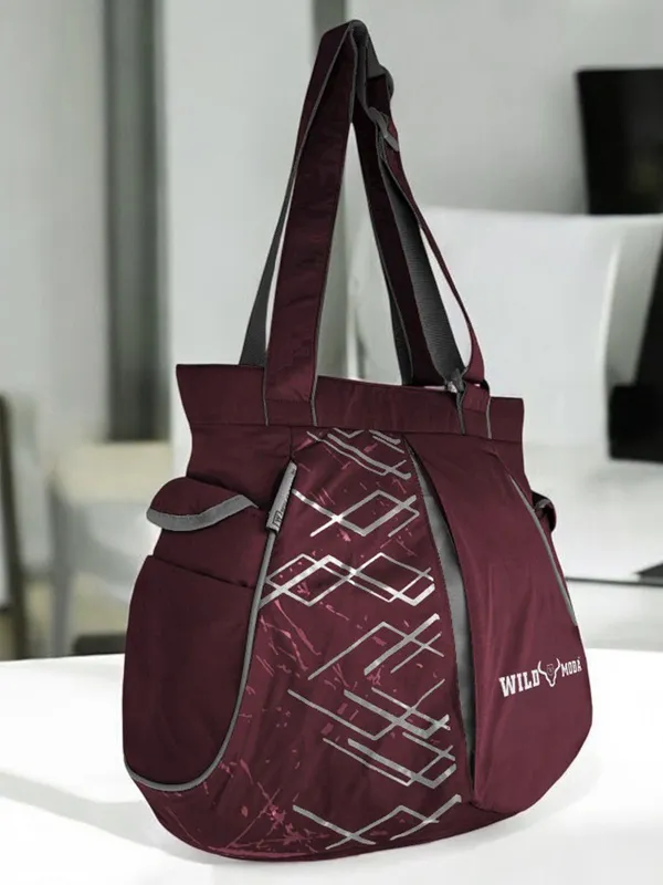 Purple_&_Grey_Polyester_Printed_Zip_Closure_Shoulder_Bag_For_Women_(31_X_40_Cm)