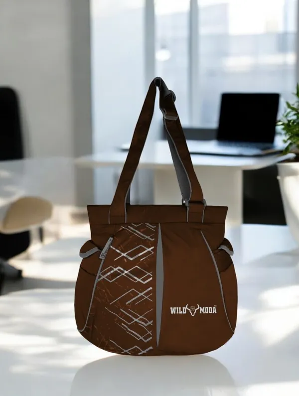 Brown_&_Grey_Polyester_Printed_Zip_Closure_Shoulder_Bag_For_Women_(31_X_40_Cm)