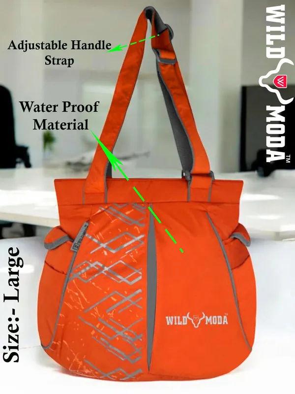 Red_&_Grey_Polyester_Printed_Zip_Closure_Shoulder_Bag_For_Women_(31_X_40_Cm)