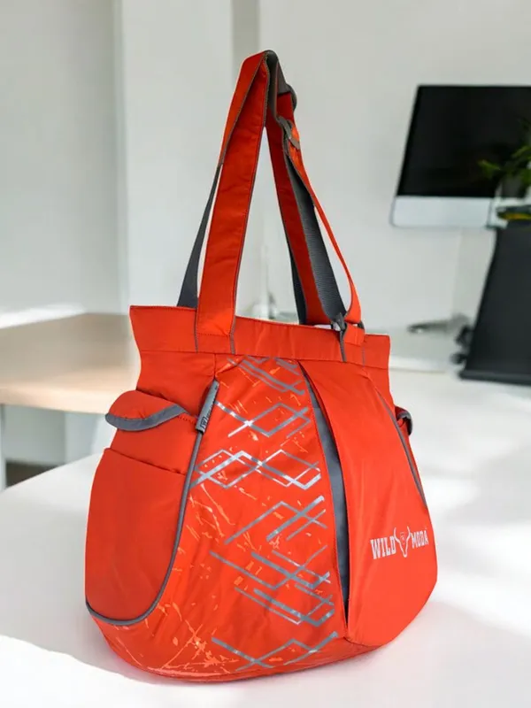 Red_&_Grey_Polyester_Printed_Zip_Closure_Shoulder_Bag_For_Women_(31_X_40_Cm)