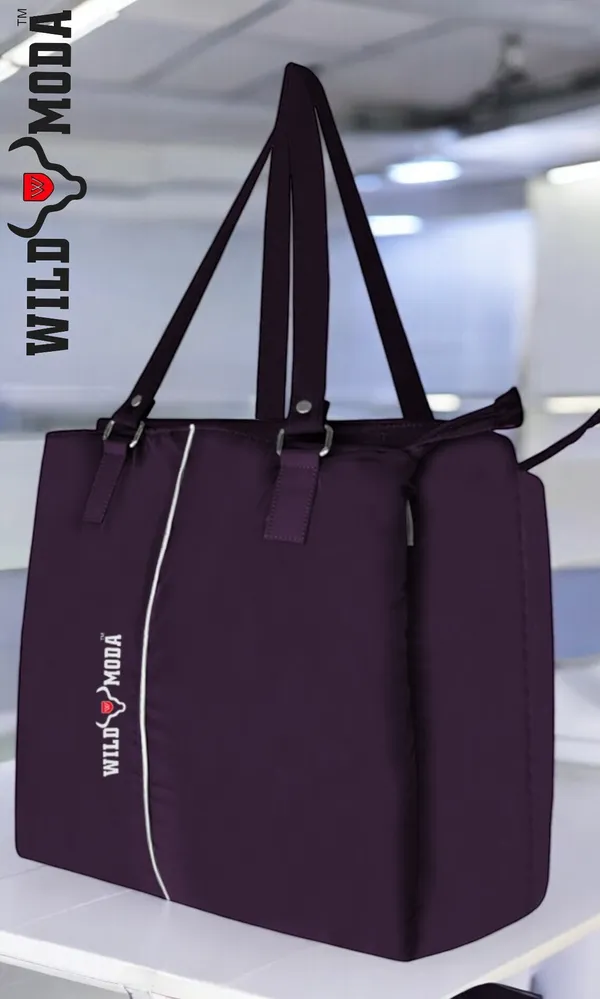 Purple_Polyester_Zip_Closure_Shoulder_Bag_For_Women_(35_X_34_Cm)