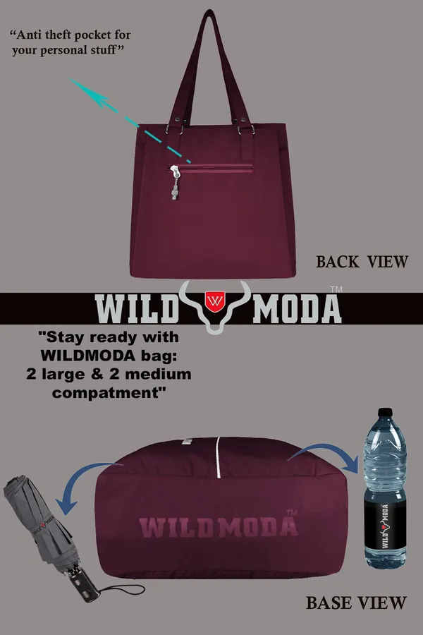 Purple_Polyester_Zip_Closure_Shoulder_Bag_For_Women_(35_X_34_Cm)