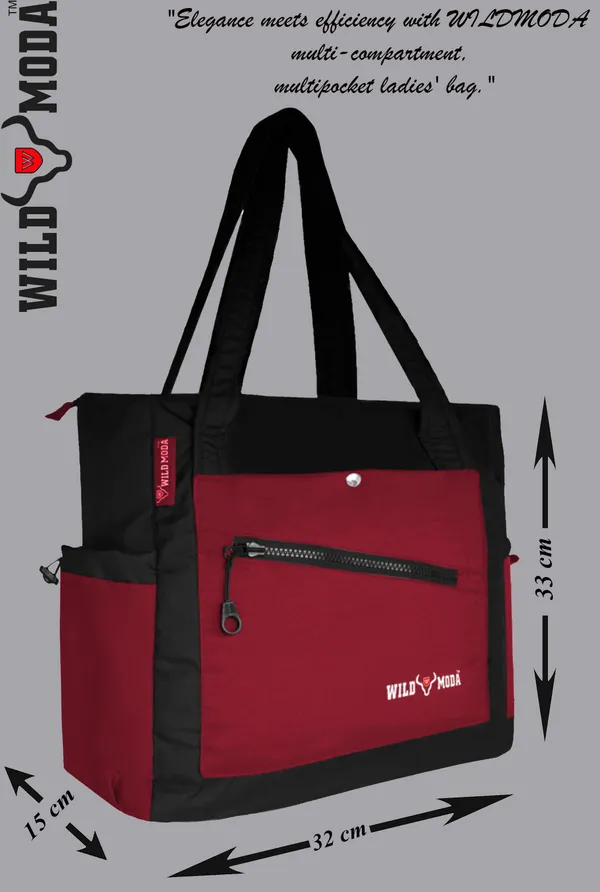 Black_&_Red_Polyester_Solid_Zip_&_Velcro_Closure_Shoulder_Bag_For_Women_(33_X_32_Cm)