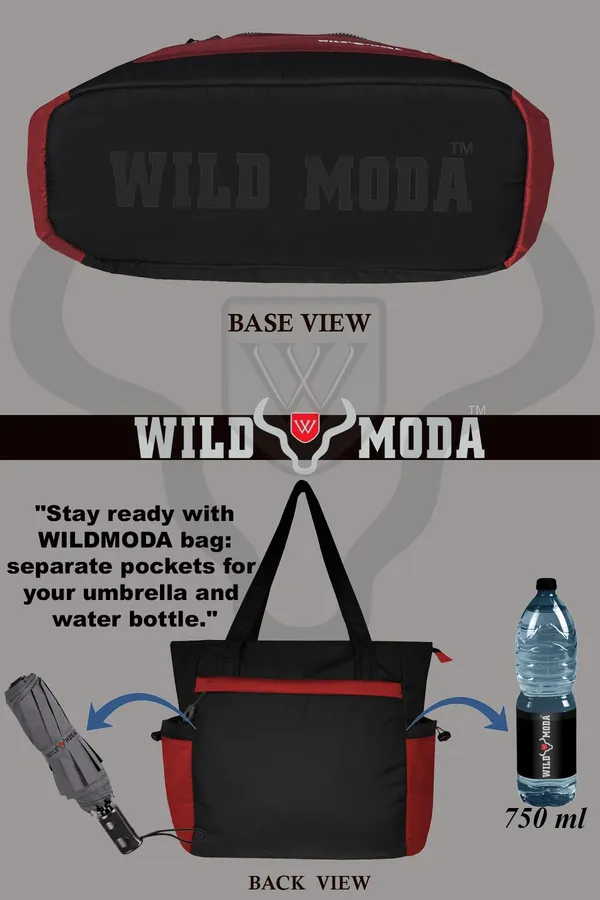 Black_&_Red_Polyester_Solid_Zip_&_Velcro_Closure_Shoulder_Bag_For_Women_(33_X_32_Cm)