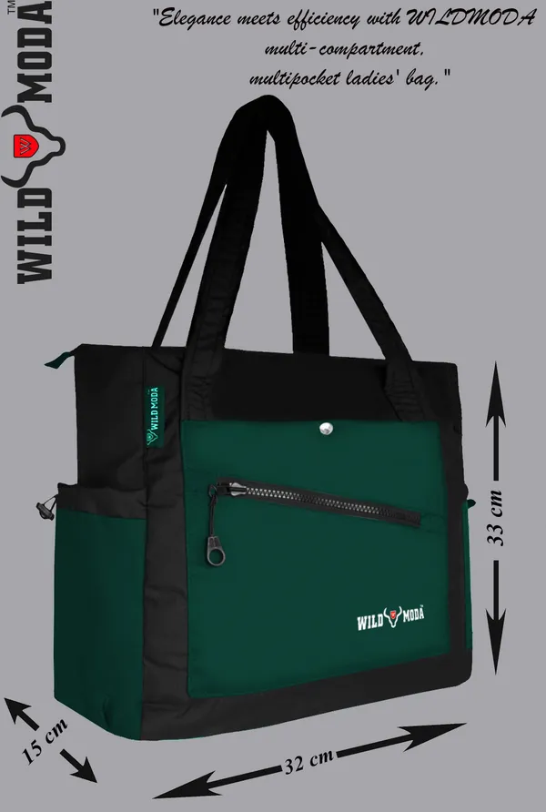 Black_&_Green_Polyester_Solid_Zip_&_Velcro_Closure_Shoulder_Bag_For_Women_(33_X_32_Cm)