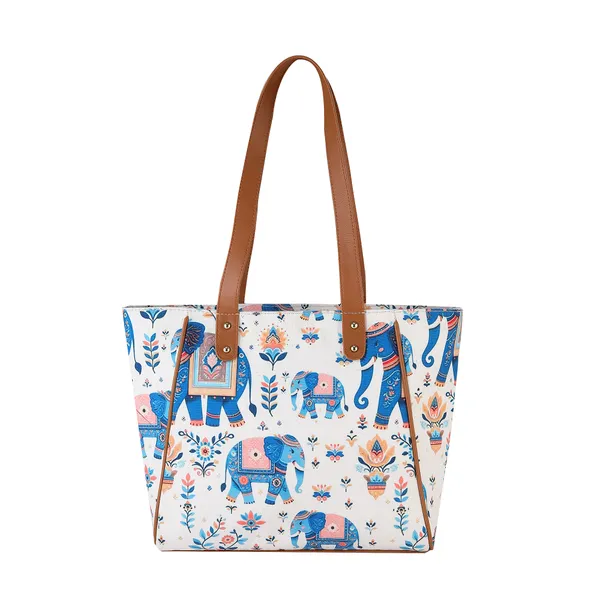 Multicolor_Canvas_Ethnic_Elephant_Tote_Bag_For_Women_(11_X_16_X_3.5_In)_|_Premium_Canvas_Tote_Bag_for_Everyday_Use