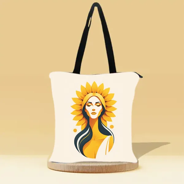 Calm_Lady_Zipper_Tote_Bag_|_Premium_Canvas_Tote_Bag_for_Everyday_Use