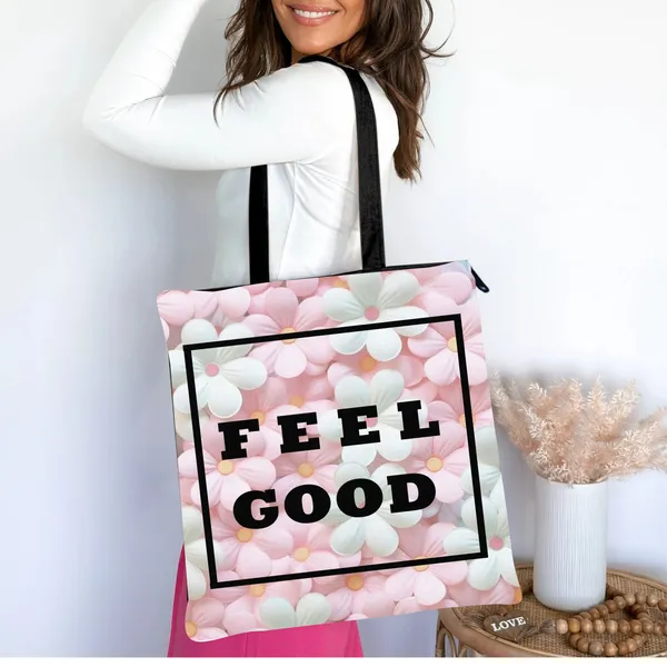 Feel_Good_Zipper_Tote_Bag_|_Premium_Canvas_Tote_Bag_for_Everyday_Use