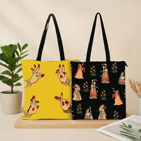 Heritage_Rhythm_Tote_Combo_-_Kathak_+_Rajasthani_Dance_Tote_Bags(Pack_of_2)