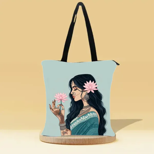 Lady_Love_Zipper_Tote_Bag_|_Premium_Canvas_Tote_Bag_for_Everyday_Use