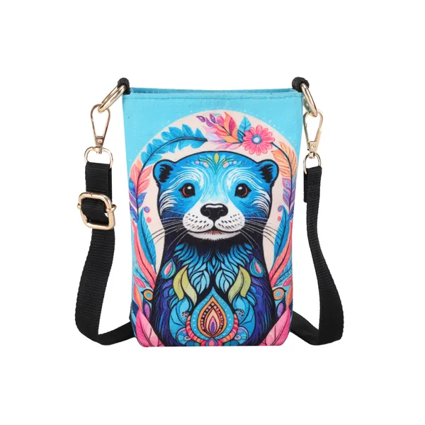 Multicolor_Canvas_Tiny_Sloth_Mobile_Sling_For_Women_(7.5_X_5_X_1.5_In)